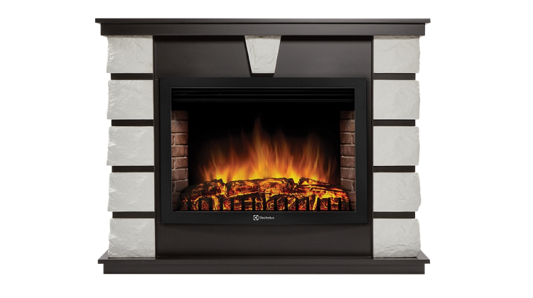 Портал Firelight Excalibur 30 камень белый, шпон венге