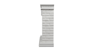 Портал Firelight Bricks 30 камень белый, белая эмаль