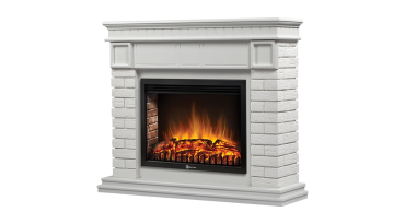 Портал Firelight Bricks 30 камень белый, белая эмаль